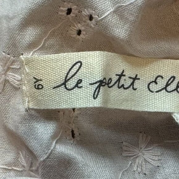 NWT Le Petite Elle Pale Pink Eyelet Top 6y - Picture 4 of 7